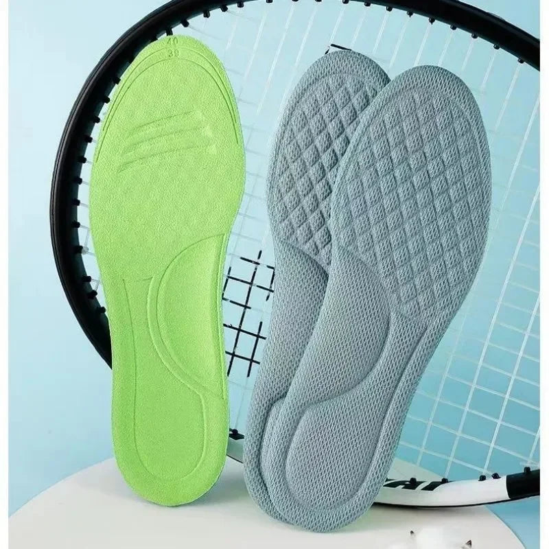 Summer Breathable Deodorant Sports Insoles – Sweat‑Absorbing, Shock‑Absorbing Shoe Inserts, Trim‑to‑Fit EU 35–46 (235–285 mm)