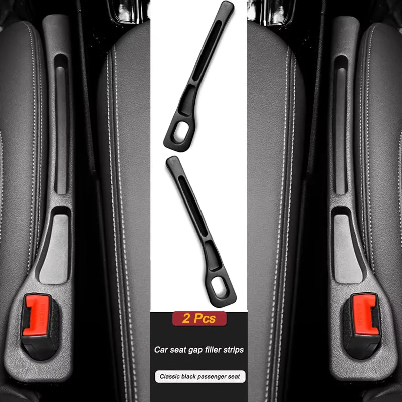 2-Pack Car Seat Gap Filler – Universal Leak-Proof Side Plug, Phone & Wallet Holder, Fits Gaps 0.79–1.58 in (20–40 mm)
