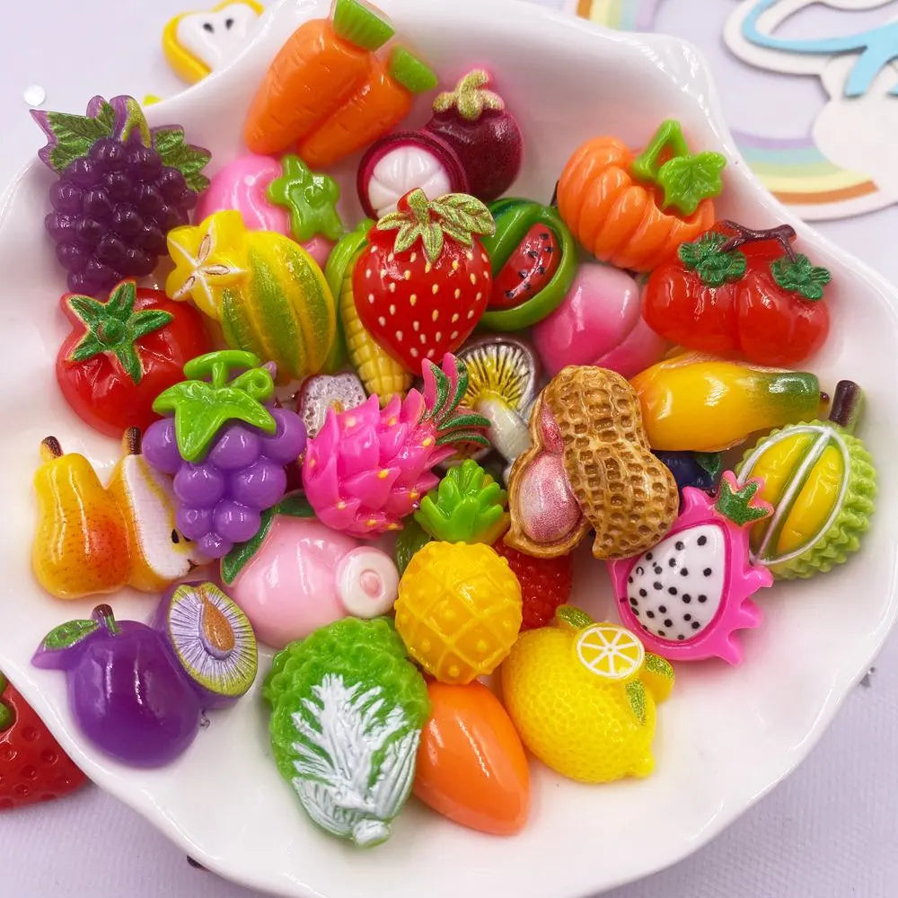 20-Pack Resin Kawaii Popsicle & Candy Flatback Embellishments 16–20mm (0.63–0.79in) Self-Adhesive for Scrapbook Nail Art DIY Crafts