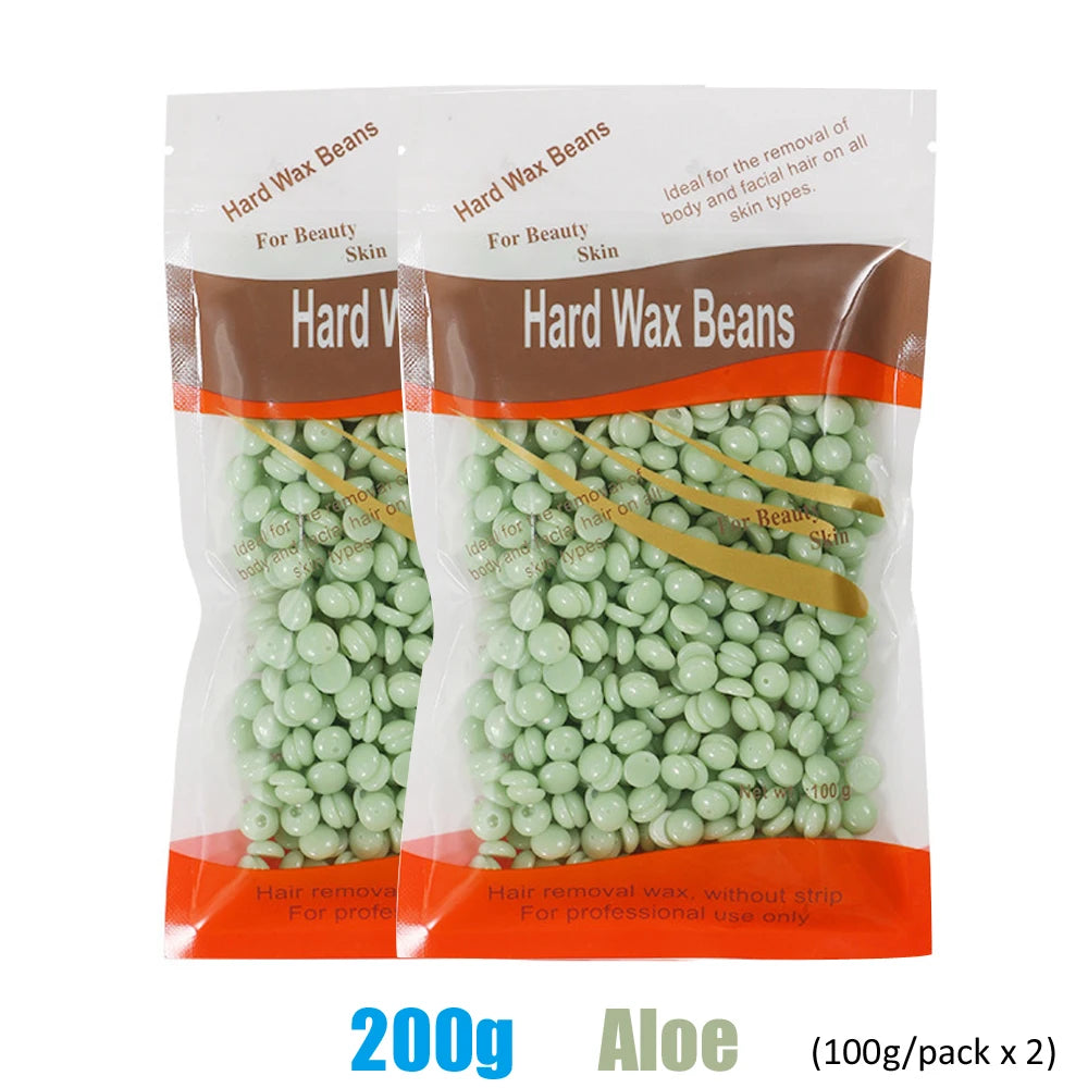 Hard Wax Beans for Hair Removal – 500g/200g/50g (17.6 oz/7.1 oz/1.8 oz) Pearl Wax for Wax Warmers | Body & Brazilian Waxing