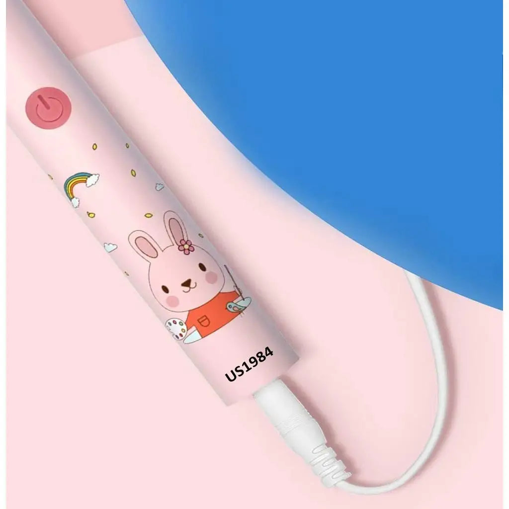 Rechargeable Sonic Electric Toothbrush for Kids - 4 Replacement Heads, Soft Bristles, Ages 3-12