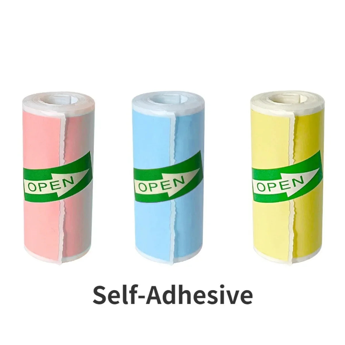 Mini Thermal Sticker Paper Rolls 25 x 57 mm (1.0 x 2.2 in) – Self-Adhesive Photo Paper for Mini Printers