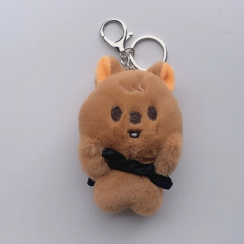 Plush Pilot Doll Magnetic Keychain - Backpack Charm & Kids Toy