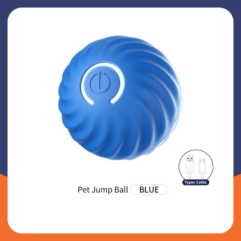 Automatic Interactive Pet Ball USB Rechargeable Moving & Bouncing Toy for Dogs & Cats