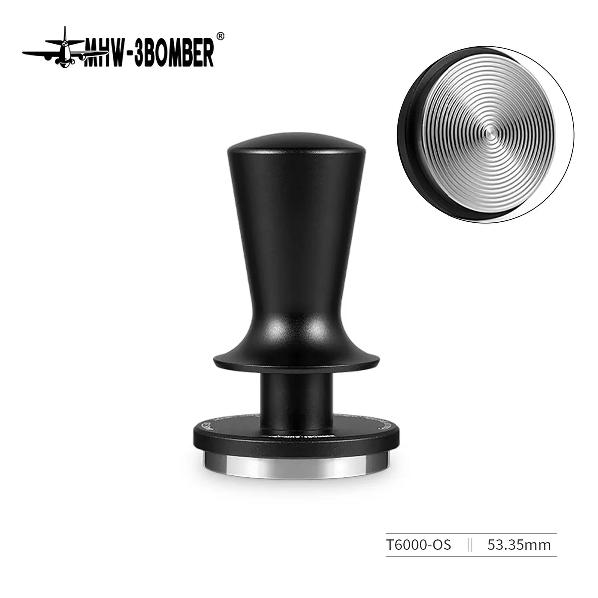 Espresso Tamper Dual-Spring 51 / 53.35 / 58.35 mm (2.01 / 2.10 / 2.30 in) Stainless Steel Threaded Base – Home Barista