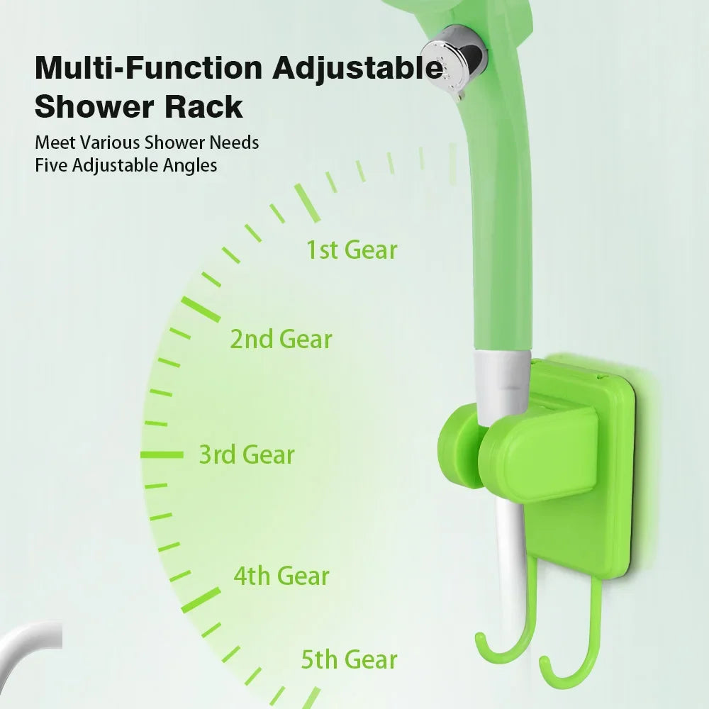 Portable 6000mAh Camping Shower Pump - Rechargeable RV Outdoor Shower Kit with Digital Display