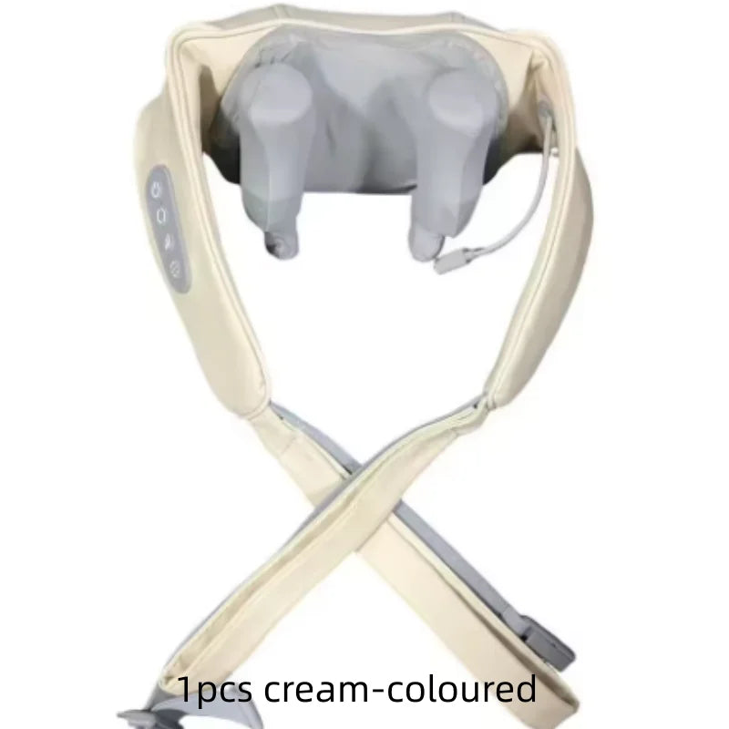 Portable Electric Neck & Shoulder Massager with Hot Compress for Muscle Pain Relief