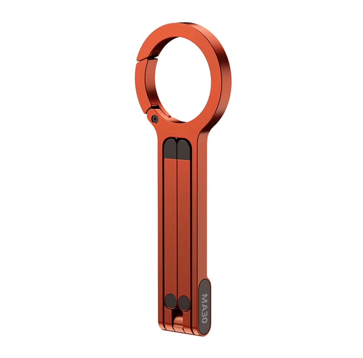 Carabiner-Mounted Mini Phone Tripod – Lightweight Aluminum Magnetic Dual-Sided Holder for Vertical & Horizontal Vlogging & Live Streaming