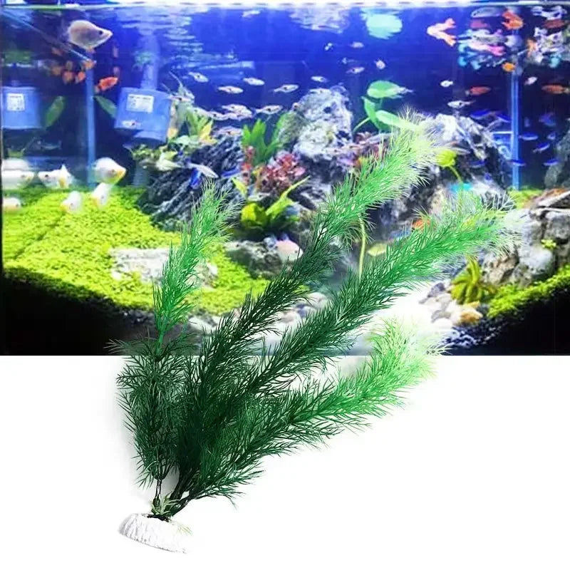 Artificial Aquarium Plants Plastic Water Grass Fish Tank Decoration (1-Pack)