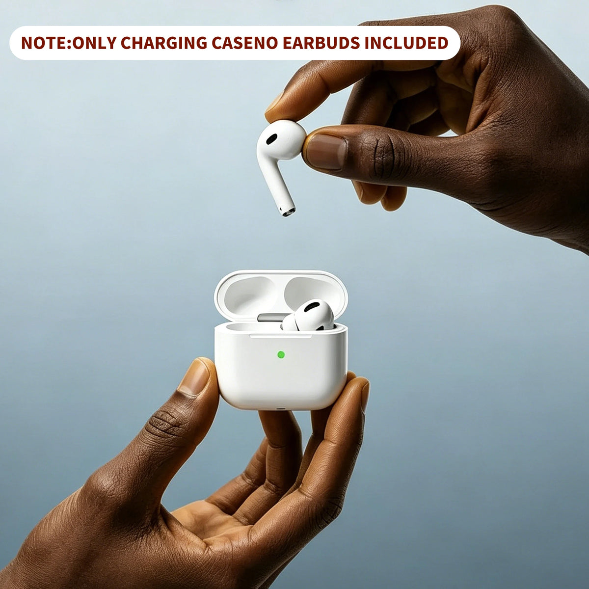 Wireless Replacement Charging Case for True Wireless Earbuds - USB-C 450mAh Bluetooth Pairing