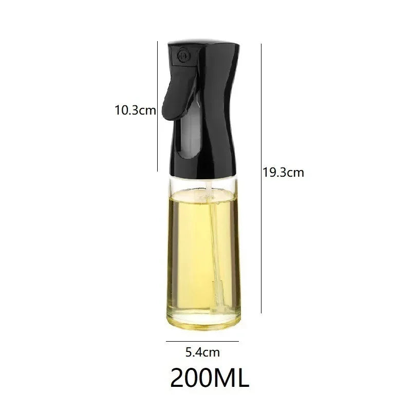 Olive Oil Spray Bottle for Cooking Reusable Food-Grade Oil & Vinegar Mister 200/300/500ml (6.8/10.1/16.9 fl oz)