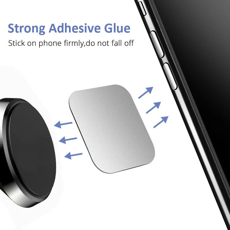 Universal Magnetic Metal Plate for Car Phone Mount – Adhesive Iron Disk for Mobile Phone Magnet Holder