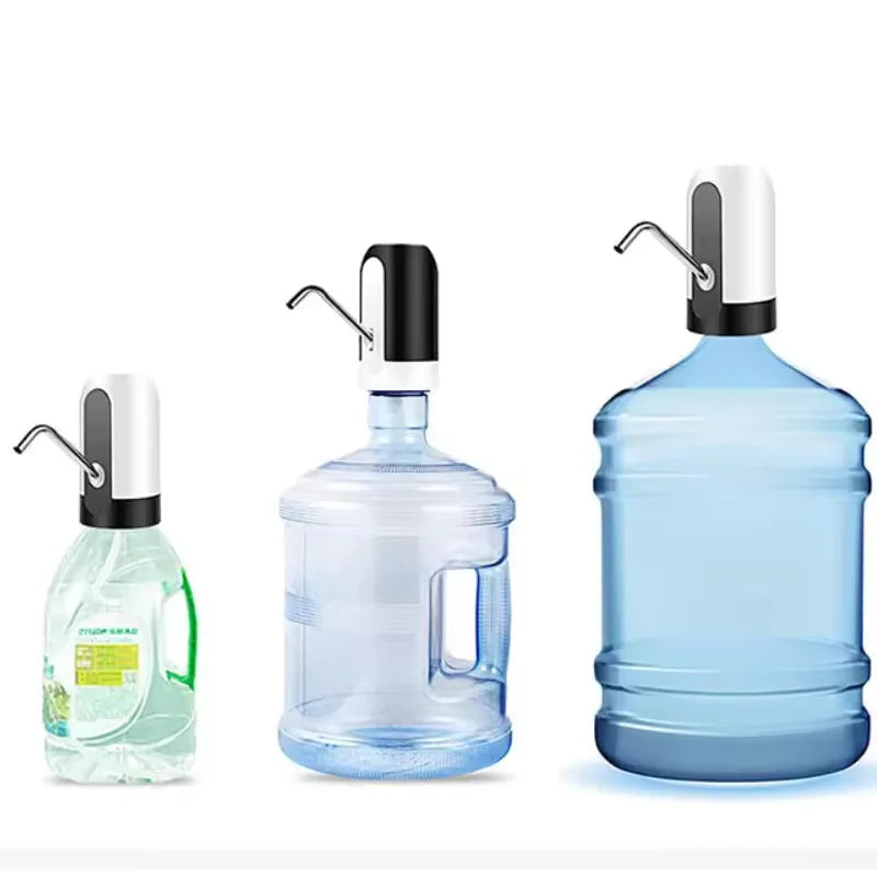 Automatic USB Rechargeable Water Bottle Pump - Portable Electric Water Dispenser with One-Click Control
