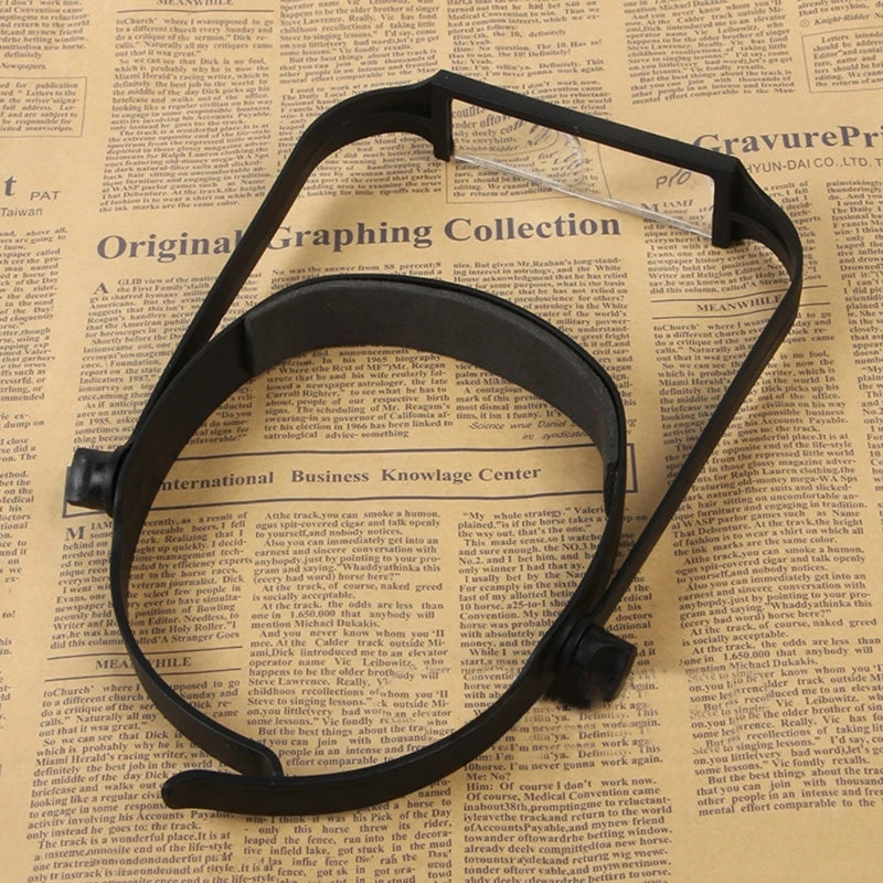 Handsfree Headband Magnifier with 4 Interchangeable Lenses for Sewing, Crafts, Watch and Jewelry Repair