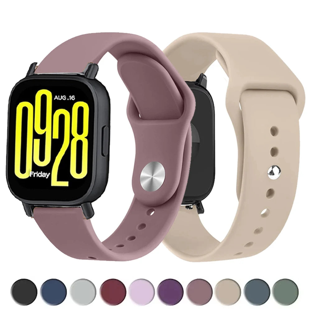 22mm Silicone Sport Watch Band – Replacement Breathable Smartwatch Strap, Unisex