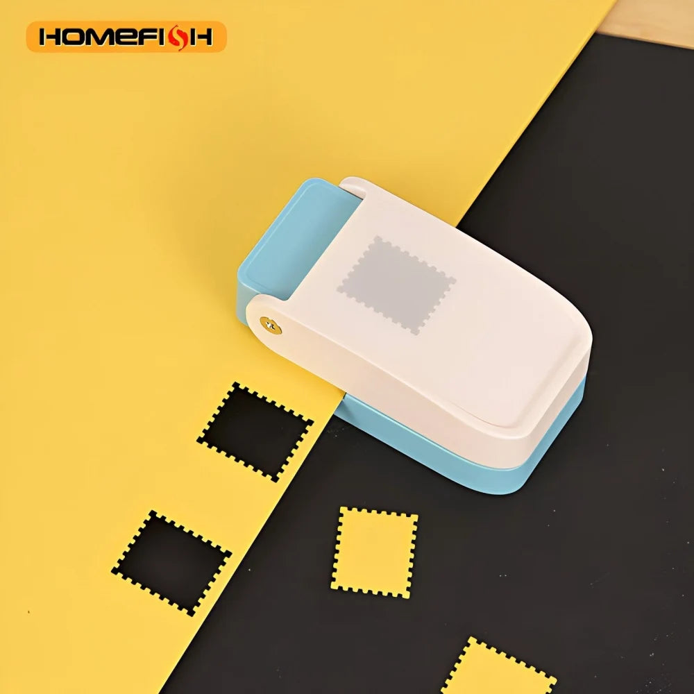 Stamp-Shaped Paper Punch – Portable Hole Punch for Scrapbooking, DIY Card Making & Paper Crafts