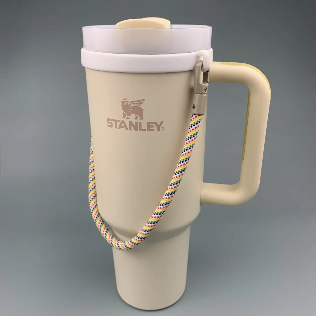 Silicone Cup Handle Strap – Portable Water Bottle Sling Carrier for Insulated Bottles, Camping & Hiking