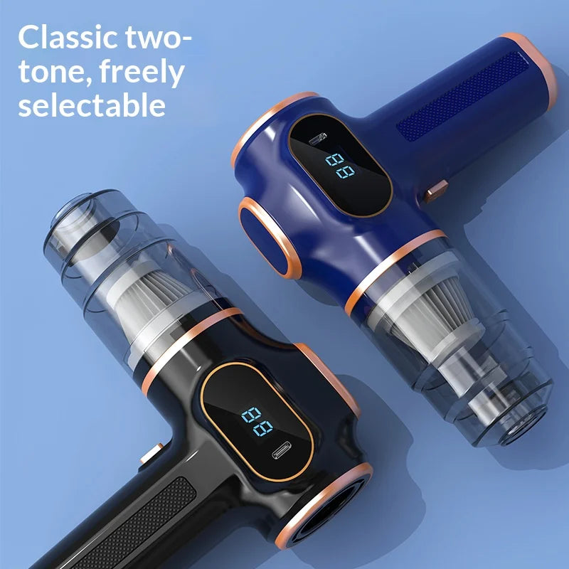 Portable Wireless Handheld Car Vacuum Cleaner — Rechargeable Suction & Blower for Auto Interior