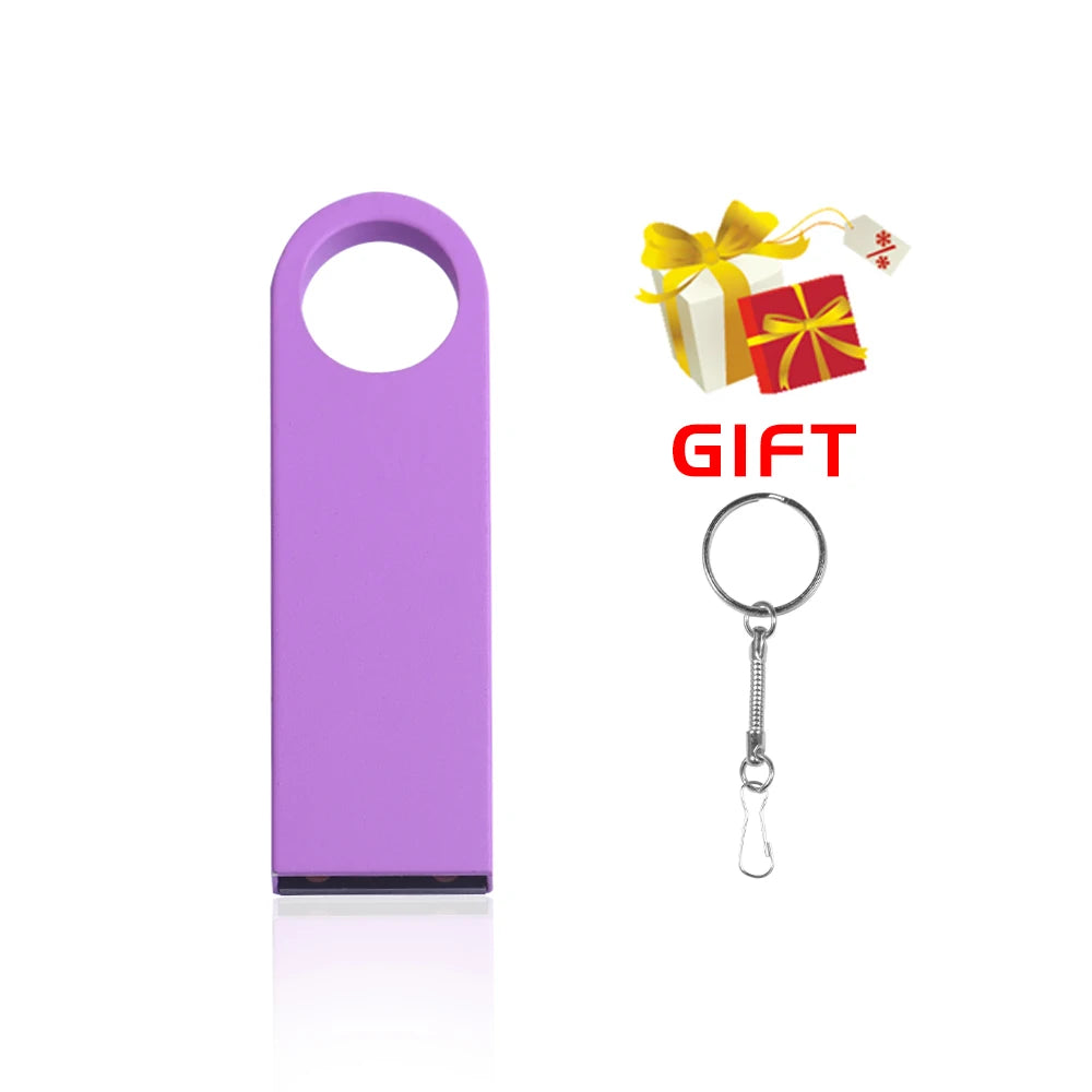 Metal USB 2.0 Flash Drive Pen Drive 4/8/16/32/64/128GB – Portable USB Stick, Waterproof & Antimagnetic