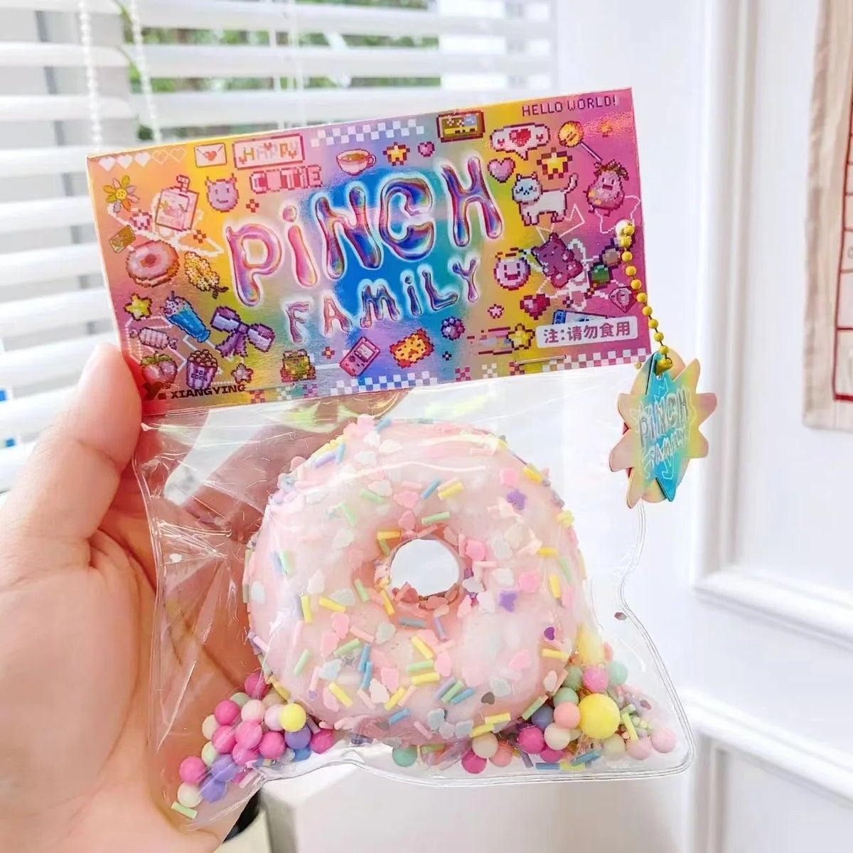 Squishy Cake Donut Stress Relief Toy - Sensory Fidget Squeeze for Kids & Adults, Anxiety Relief Gift