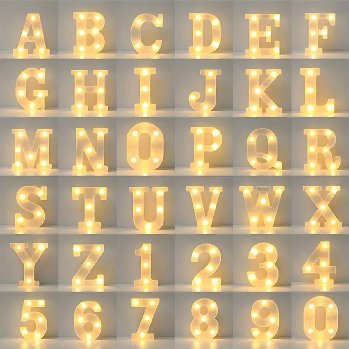 White LED Angel Night Light 6.3in (16 cm) Marquee Sign for Home, Wedding, Party & Christmas Decor