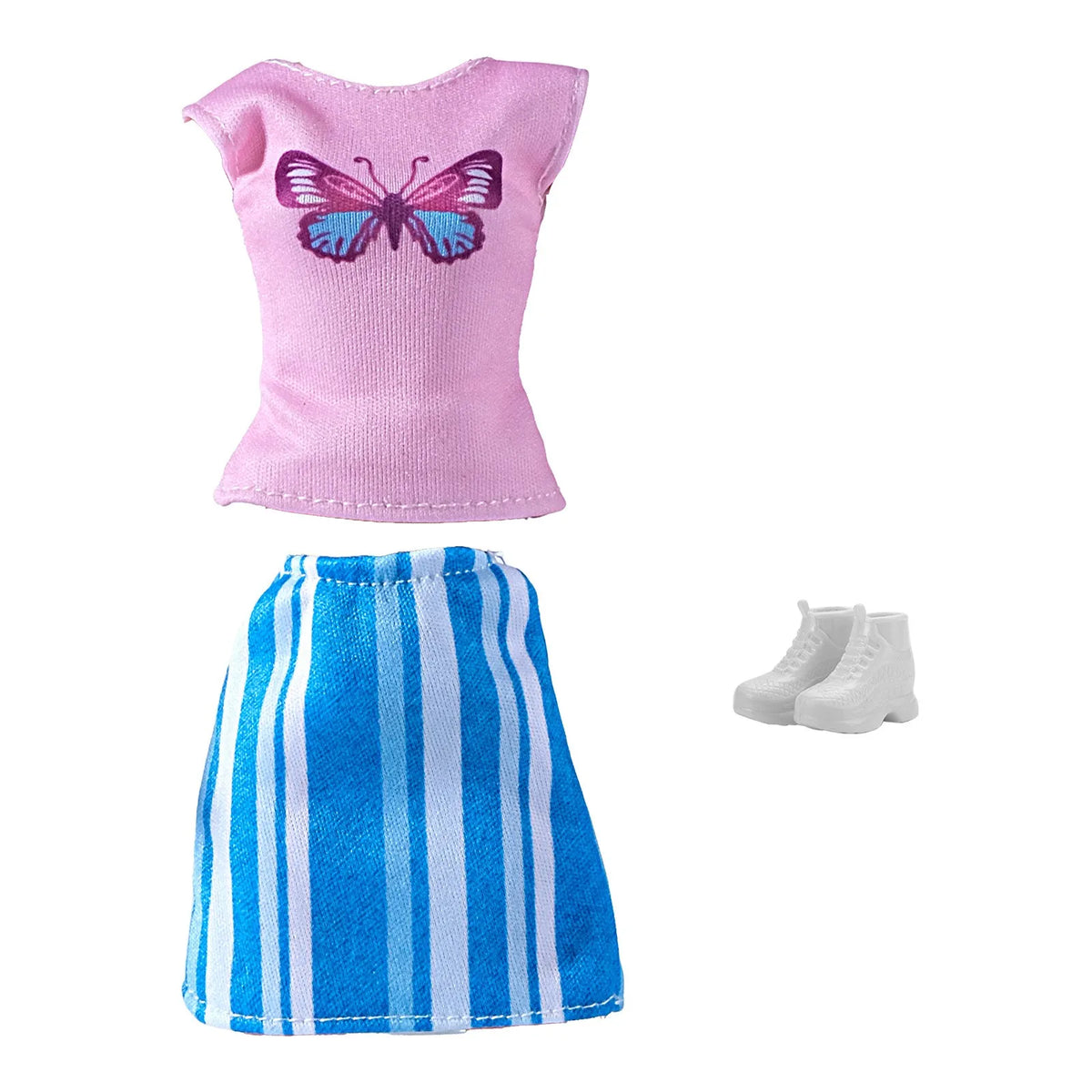 1-Set Doll Clothes for 28–30 cm (11–11.8 in) Fashion Dolls — Colorful Tops, Shorts, Skirt, Shoes & Necklace (BJD Compatible)