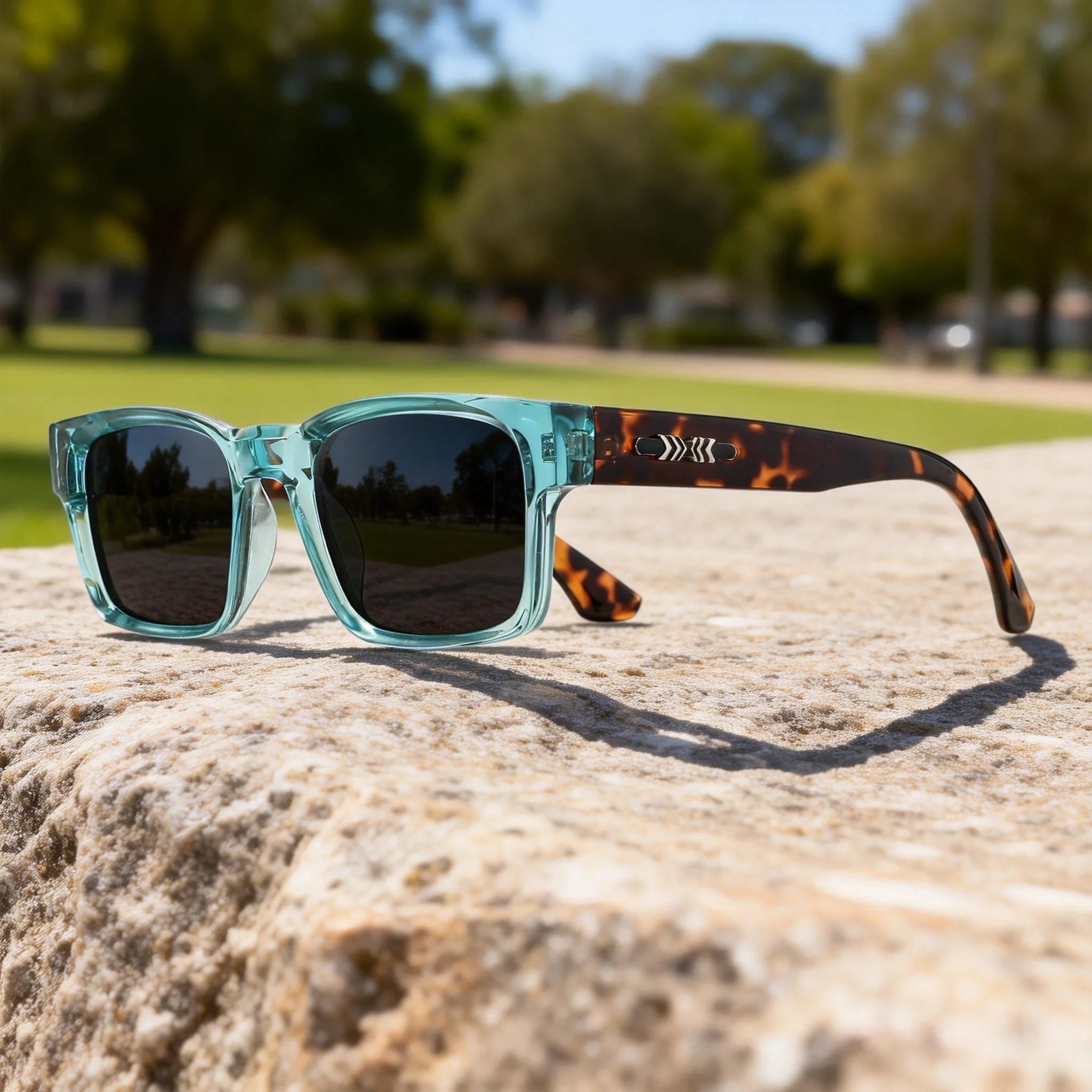 Retro Punk Square Sunglasses - UV400 Polycarbonate Frame Unisex Protective Shades