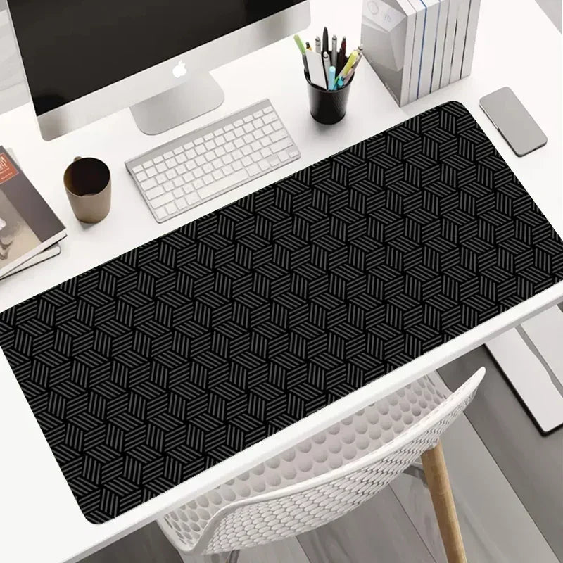 Large Gaming Mouse Pad 900 x 400 mm (35.4 x 15.7 in) XL Extended Non-Slip Rubber Base Stitched Edge – Abstract Desk Mat