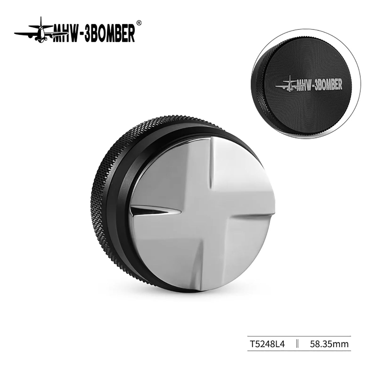 Espresso Tamper Dual-Spring 51 / 53.35 / 58.35 mm (2.01 / 2.10 / 2.30 in) Stainless Steel Threaded Base – Home Barista