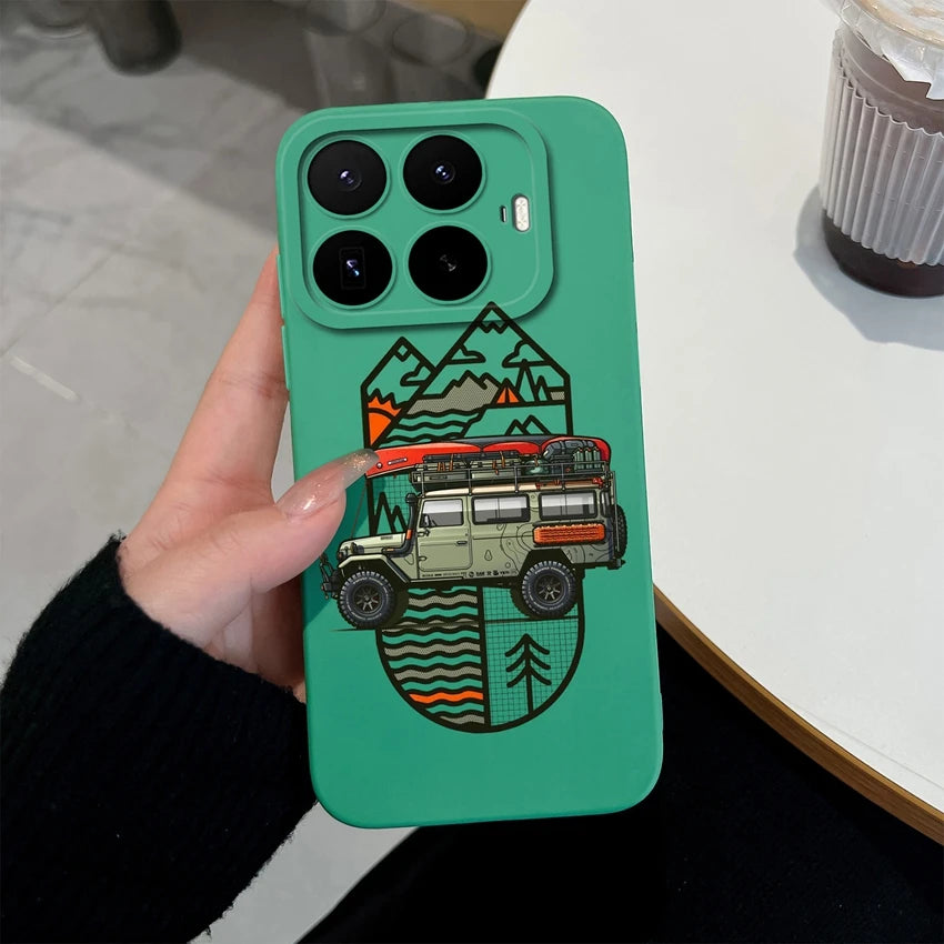 Liquid Silicone Phone Case for Xiaomi 17T / 17T Pro — Vibrant Fruit Print Soft Shell, Anti-Fingerprint Shockproof Bumper
