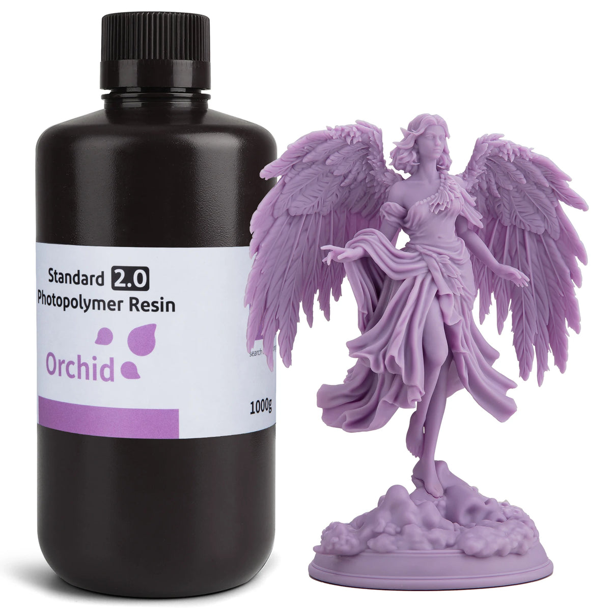 UV 3D Printing Resin 405nm, ABS-like, Water Washable, 8K Compatible for MSLA/DLP/LCD Printers