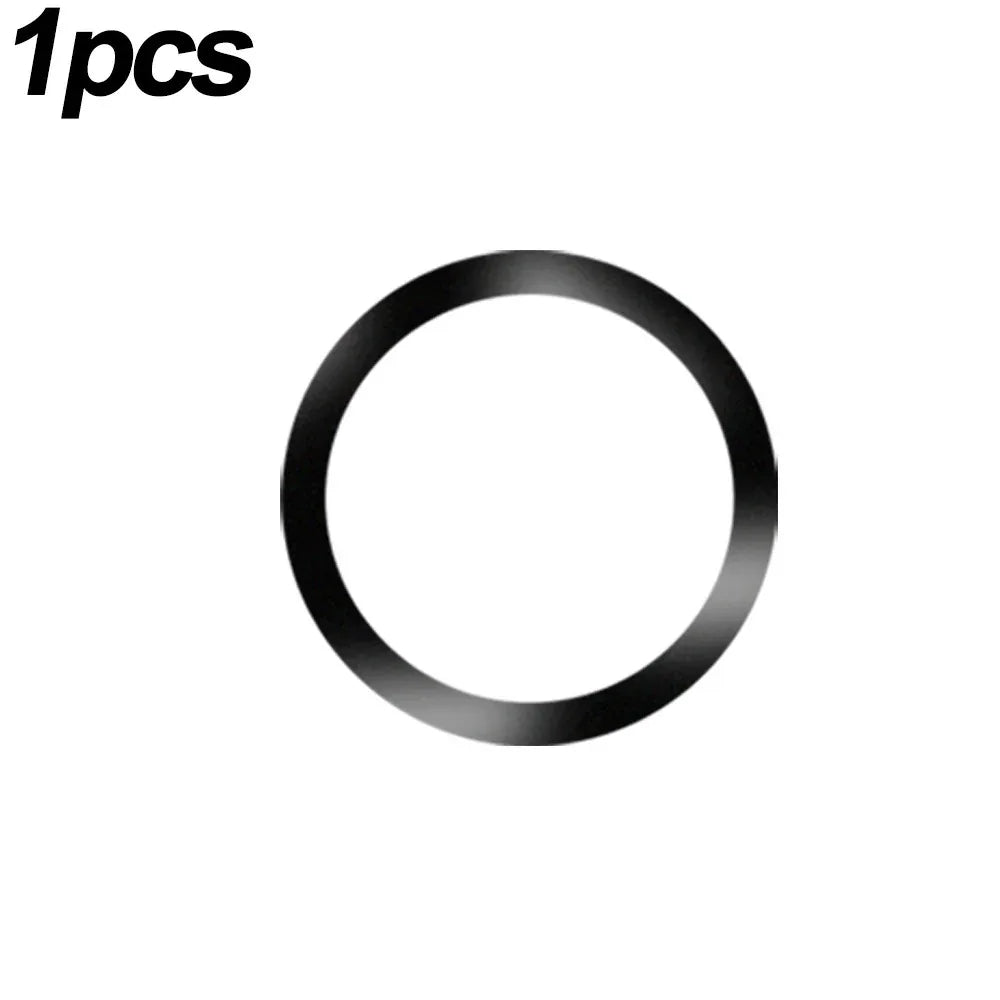 Universal Magnetic Metal Plate Ring for MagSafe Wireless Chargers – Adhesive Iron Sticker for Car Phone Holder