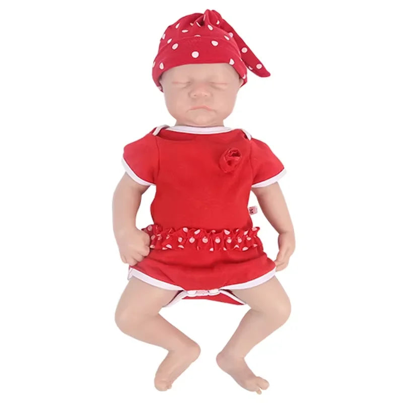 Full Body Medical-Grade Silicone Reborn Baby Doll – Realistic, Weighted & Painted, 28–47 cm (11–18.5 in) – Collectible Gift for Adults & Kids