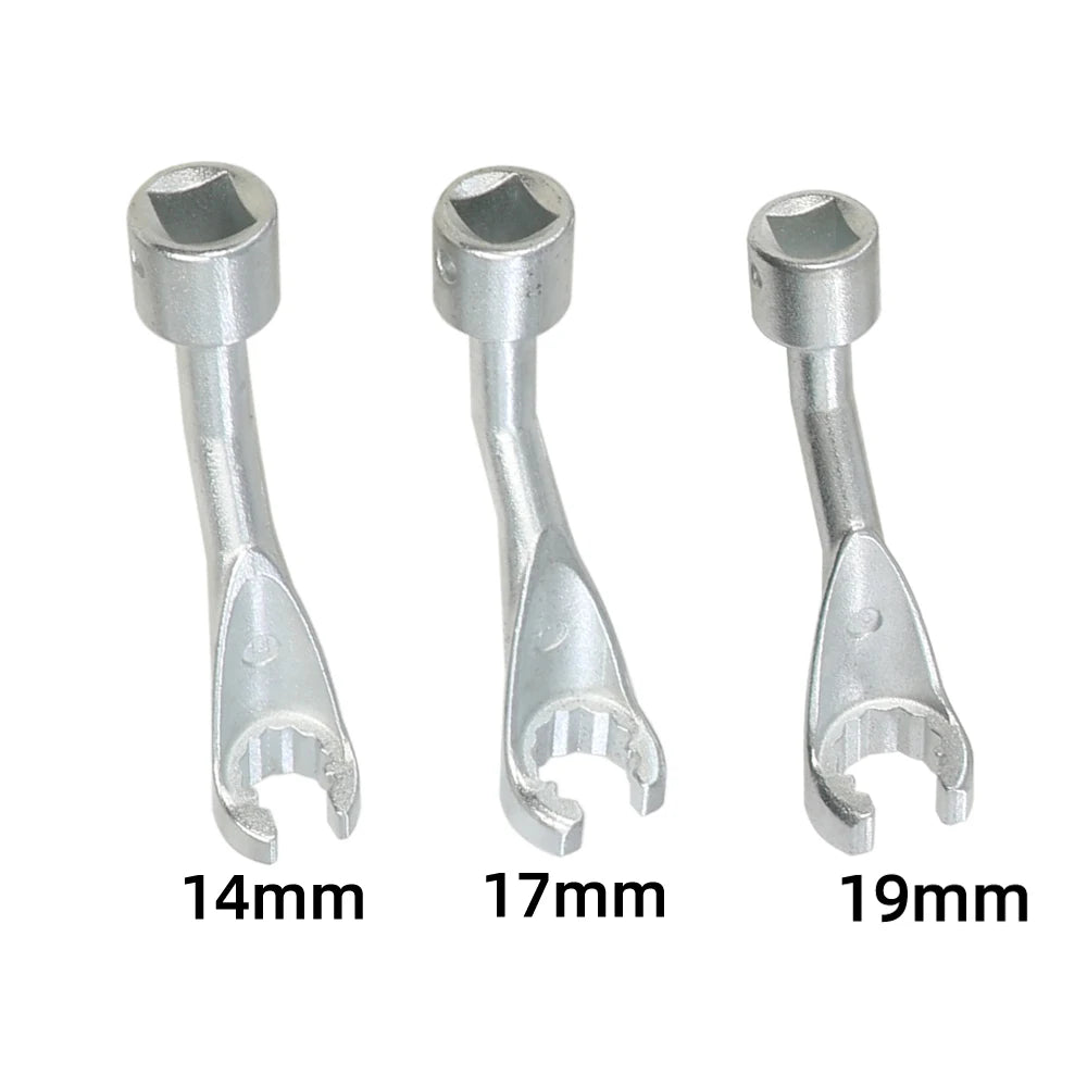 Diesel Injector Line Socket Set 1/2-Inch (12.7 mm) Drive - 12-Point Bihex Injector Fuel Line Wrenches