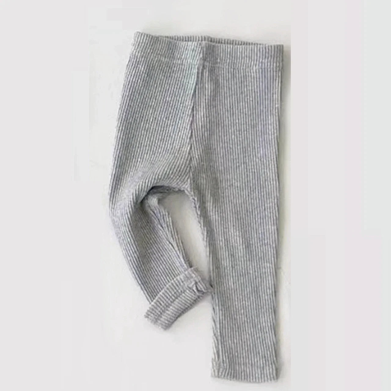 0-3T Baby Striped Cotton Stretch Leggings – Elastic Waist Toddler Skinny Pants