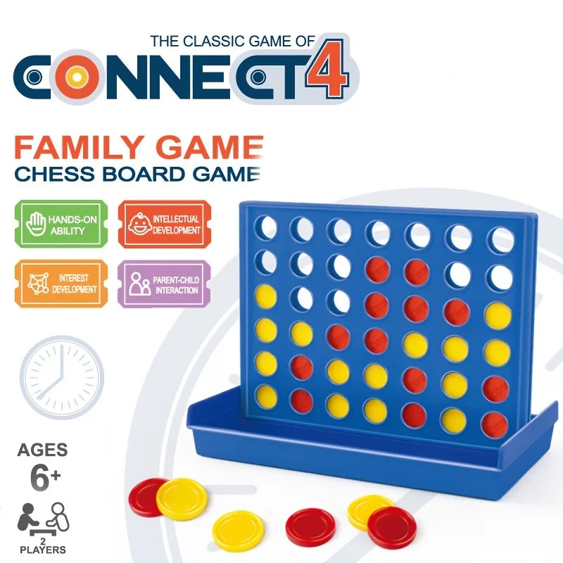 Classic Connect 4 2-Player Game — Get 4 in a Row Board Game for Kids & Family (Ages 6+)