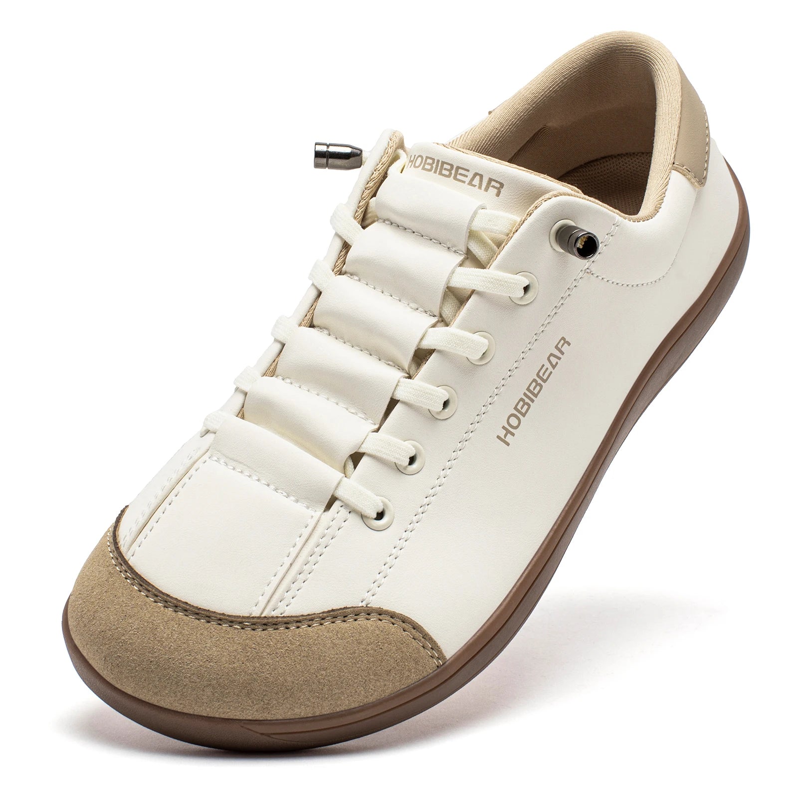 Unisex Barefoot Wide-Toe Minimalist Sneakers — Artificial Leather Adjustable Slip-On Walking Shoes
