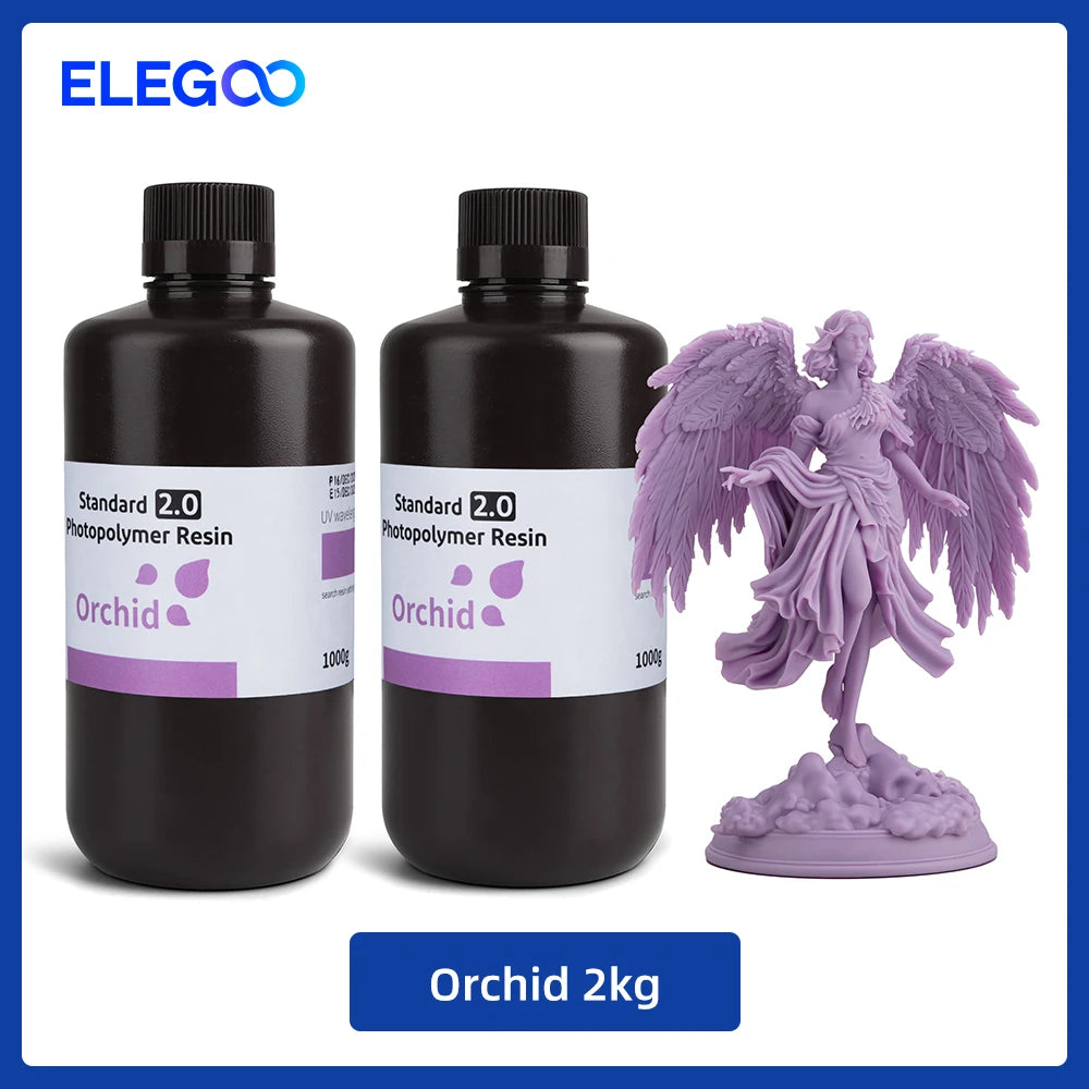 UV 3D Printing Resin 405nm, ABS-like, Water Washable, 8K Compatible for MSLA/DLP/LCD Printers