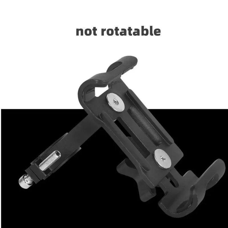 Aluminum Alloy 360° Rotating Anti-Slip Bike & Motorcycle Phone Holder – GPS Clip for iPhone, Xiaomi (Fits 3.5–6.5 in / 8.9–16.5 cm)