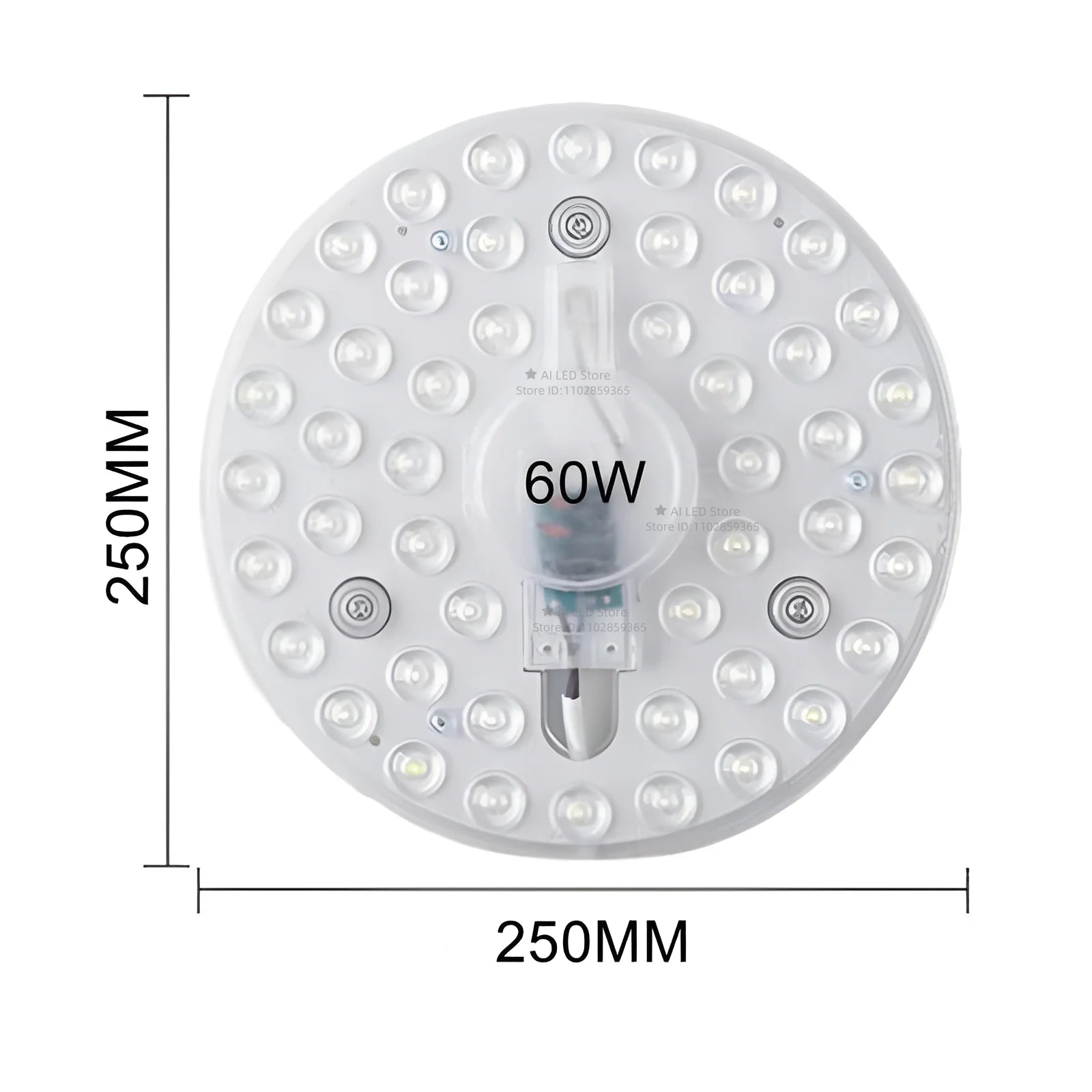Round LED Panel Ceiling Light 12W–60W AC 220–240V Circular Flush Mount Lamp