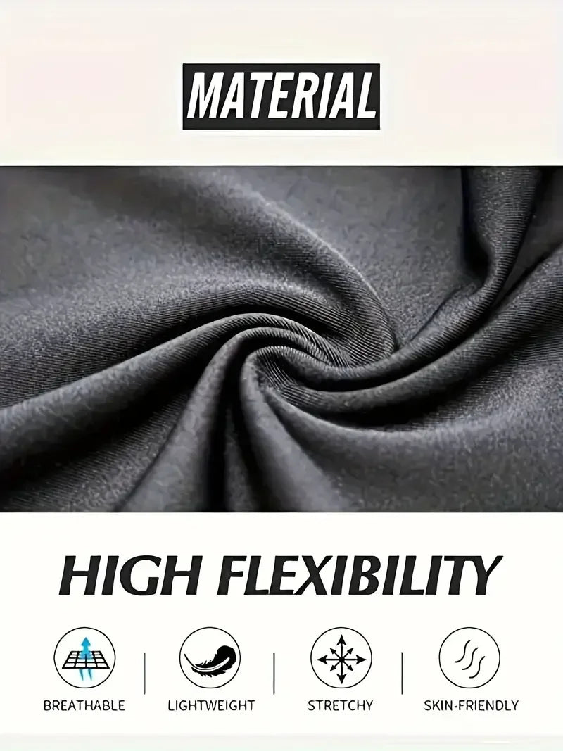Men's Compression Shorts with Pocket - Quick-Dry Breathable Stretch Base Layer for Gym & Sports