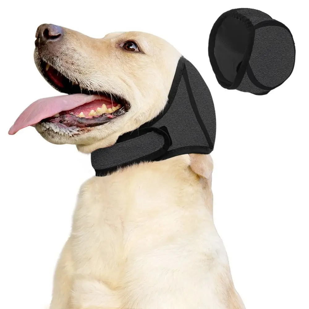 Noise-Reduction Dog Ear Covers — Adjustable Waterproof Earmuffs for Dogs, Calming Hearing Protection (Sizes S / M / L)