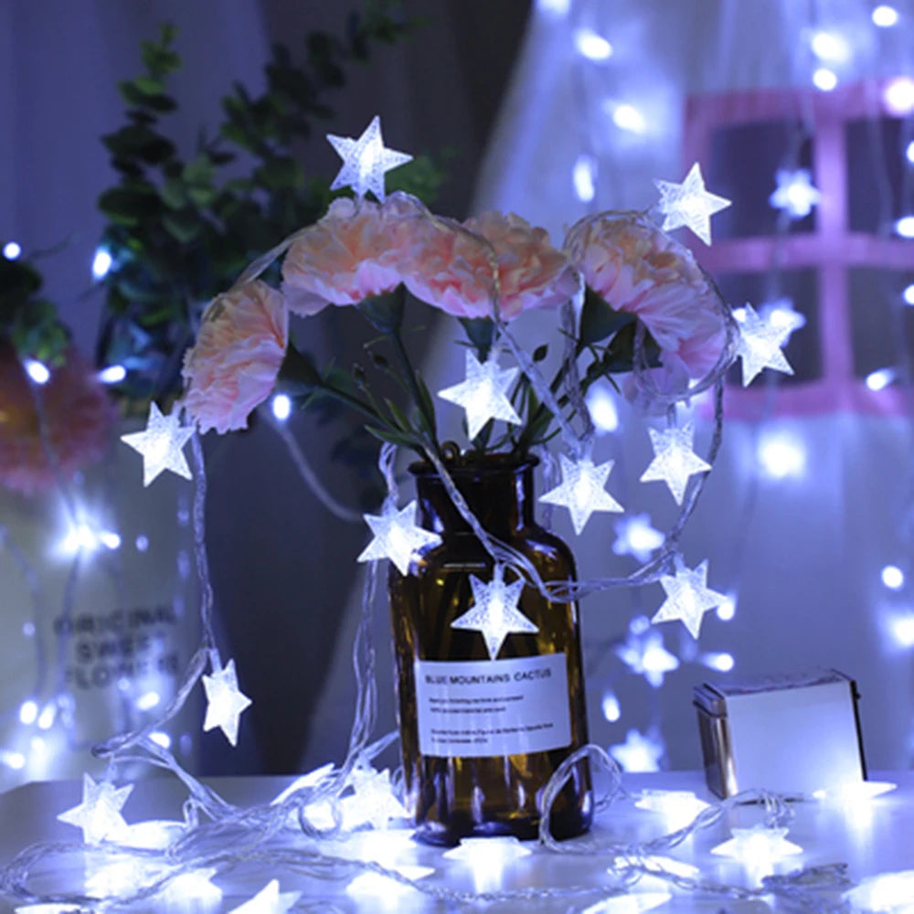 Star LED String Lights USB & Battery Operated Fairy Lights – 1.5m/3m/6m/10m (10/20/40/80 LEDs) Waterproof IP44 – Warm/Cool/Multicolor Party, Wedding & Patio Decor