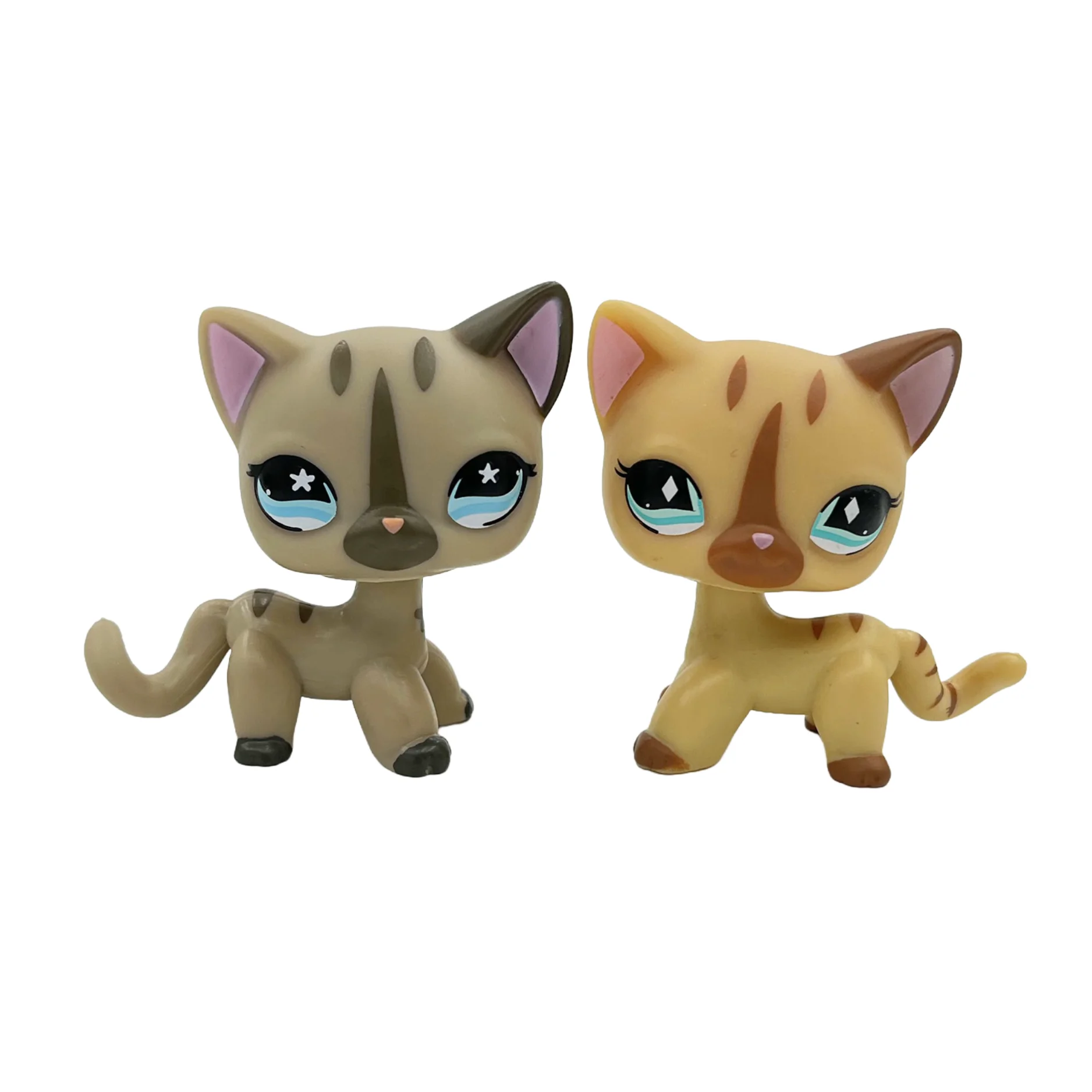 2-Pack Mini Pet Figurines — Cute Dog & Cat PVC Bobble Head Collectibles, 1.5–2 in (4.8–5.5 cm)