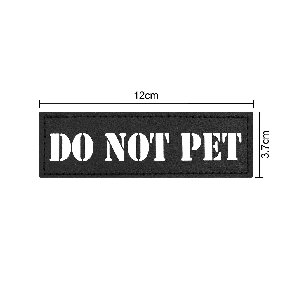 1-Pack Removable Embroidered Service Dog Patch – Tactical ID Patch for Harness, Vest & Leash (Fits Dogs & Cats)