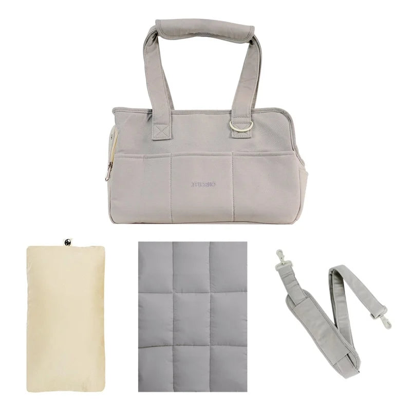 Portable Cotton Pet Sling Carrier for Small Dogs & Cats – Shoulder Handbag, Small 34×17×25cm (13.4×6.7×9.8in) & Medium 43×19×31cm (16.9×7.5×12.2in)