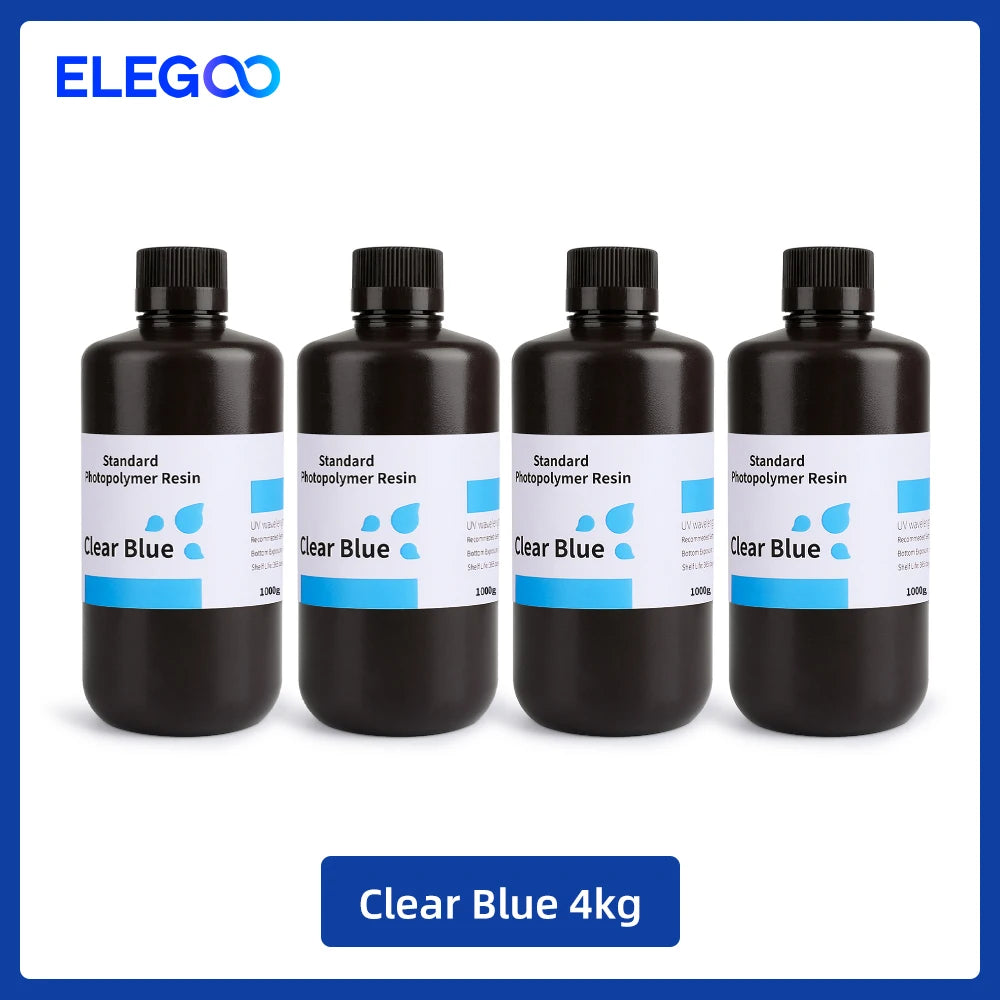 UV 3D Printing Resin 405nm, ABS-like, Water Washable, 8K Compatible for MSLA/DLP/LCD Printers