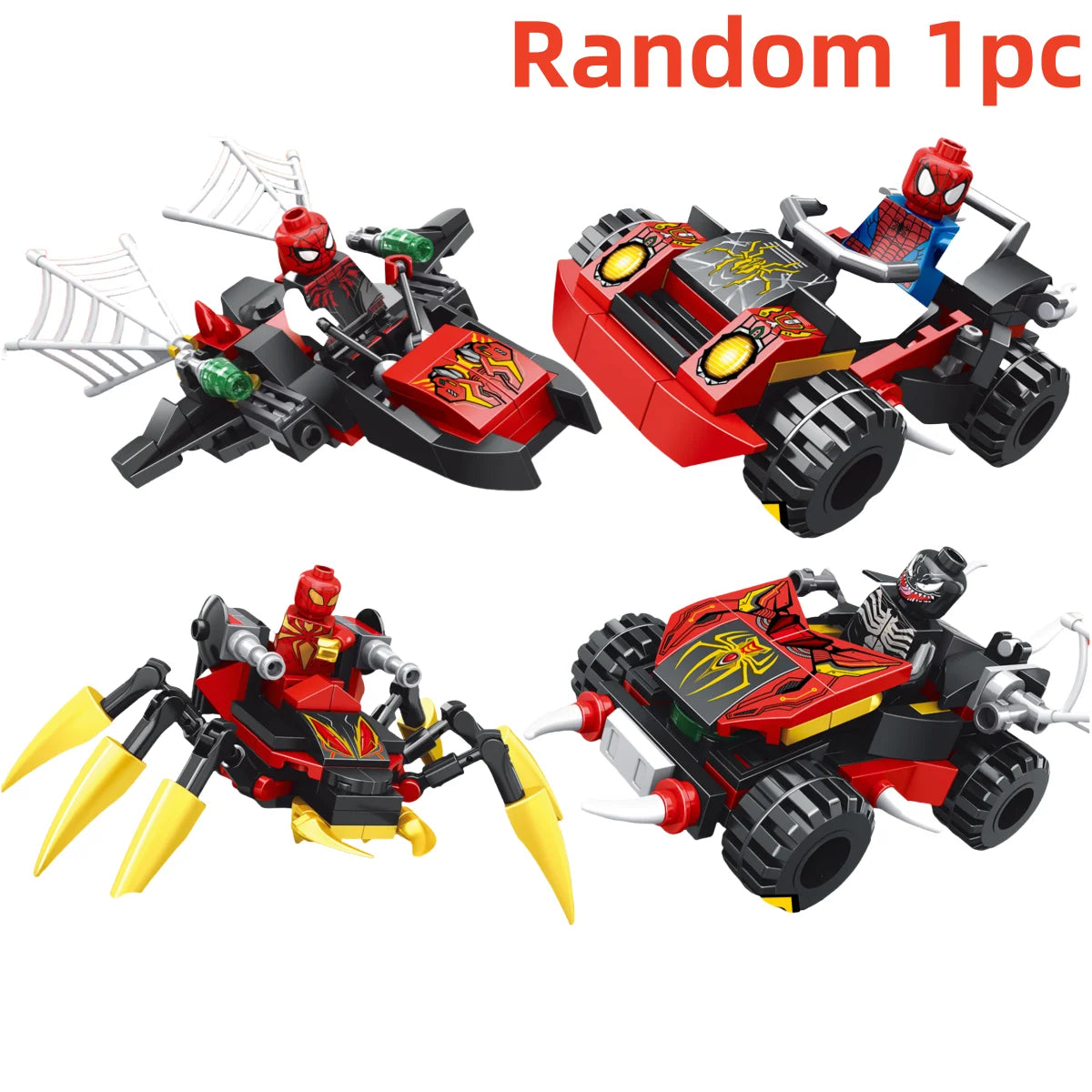 Blind Box Mini Building Block Figures - Spider-Man, Iron Man, Venom, Goblin, Deadpool & More - Collectible Surprise Gift