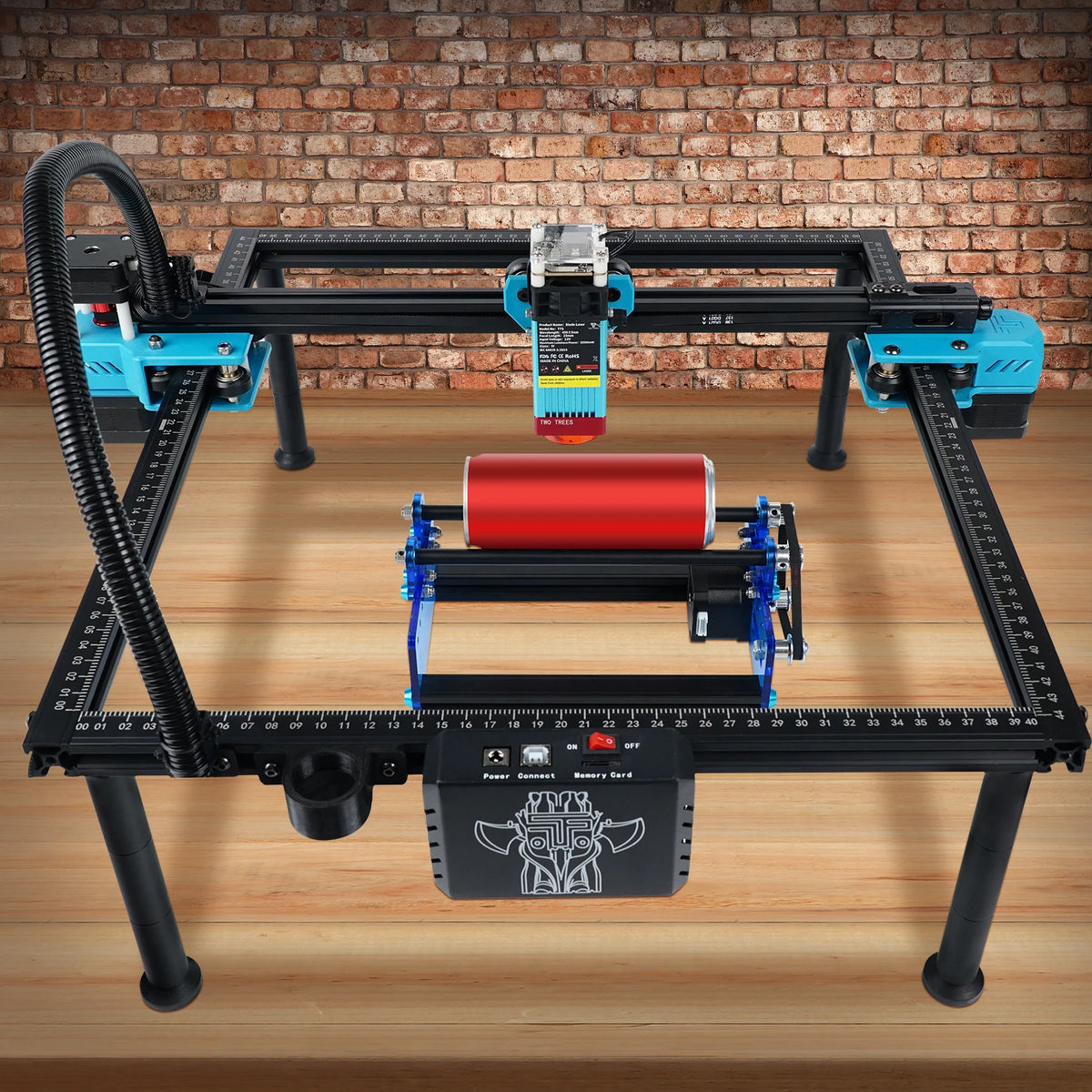 Heightening Column Kit 150mm (5.9 in) for Laser Engraver - Leg Extension & Rotary Support, Compatible with Most Machines