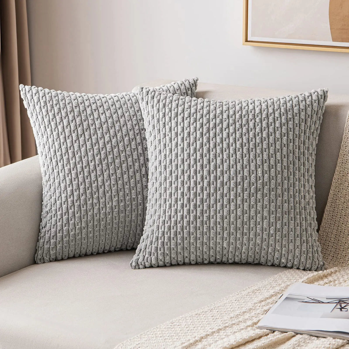 Decorative Cushion Cover 45x45 cm (18x18 in) Sofa Throw Pillow Cover for Living Room Home Decor
